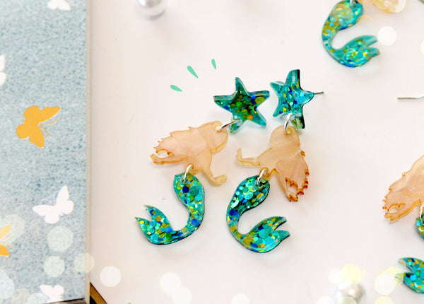 Little mermaid earrings
