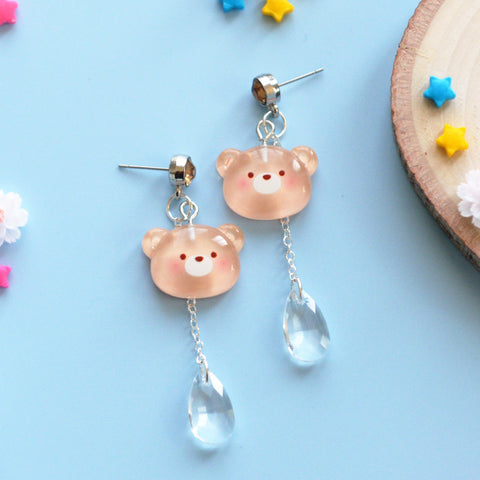 Honey glazed beary cute earrings dangle