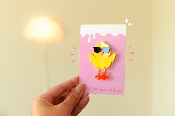 Cool chick pin