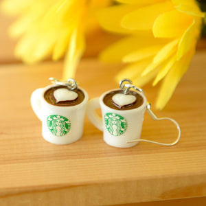 Starbucks coffee earrings
