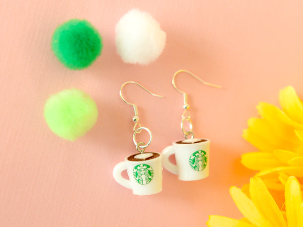 Starbucks coffee earrings