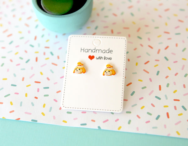 Animal crossing Isabelle earring studs