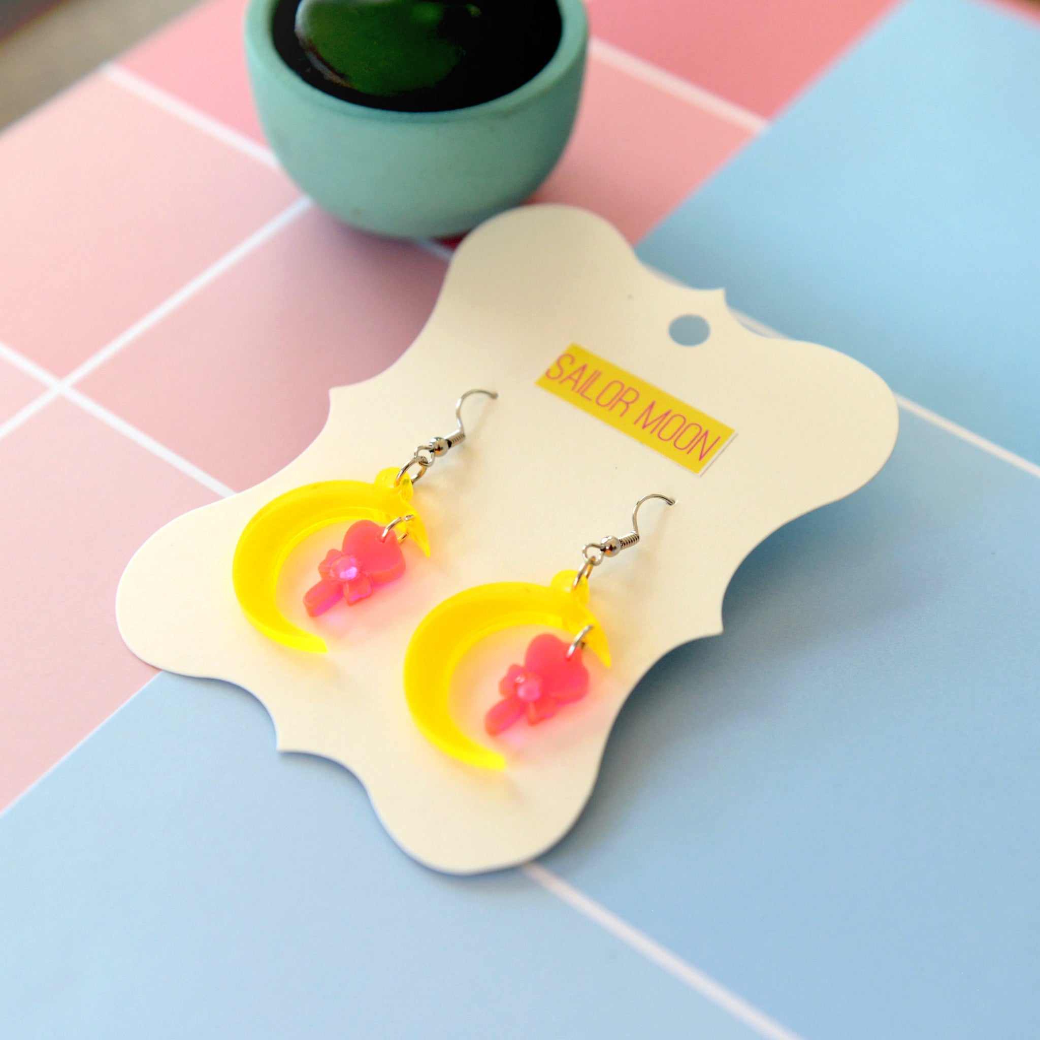Sailor moon earrings – Sehreen's Art Lab